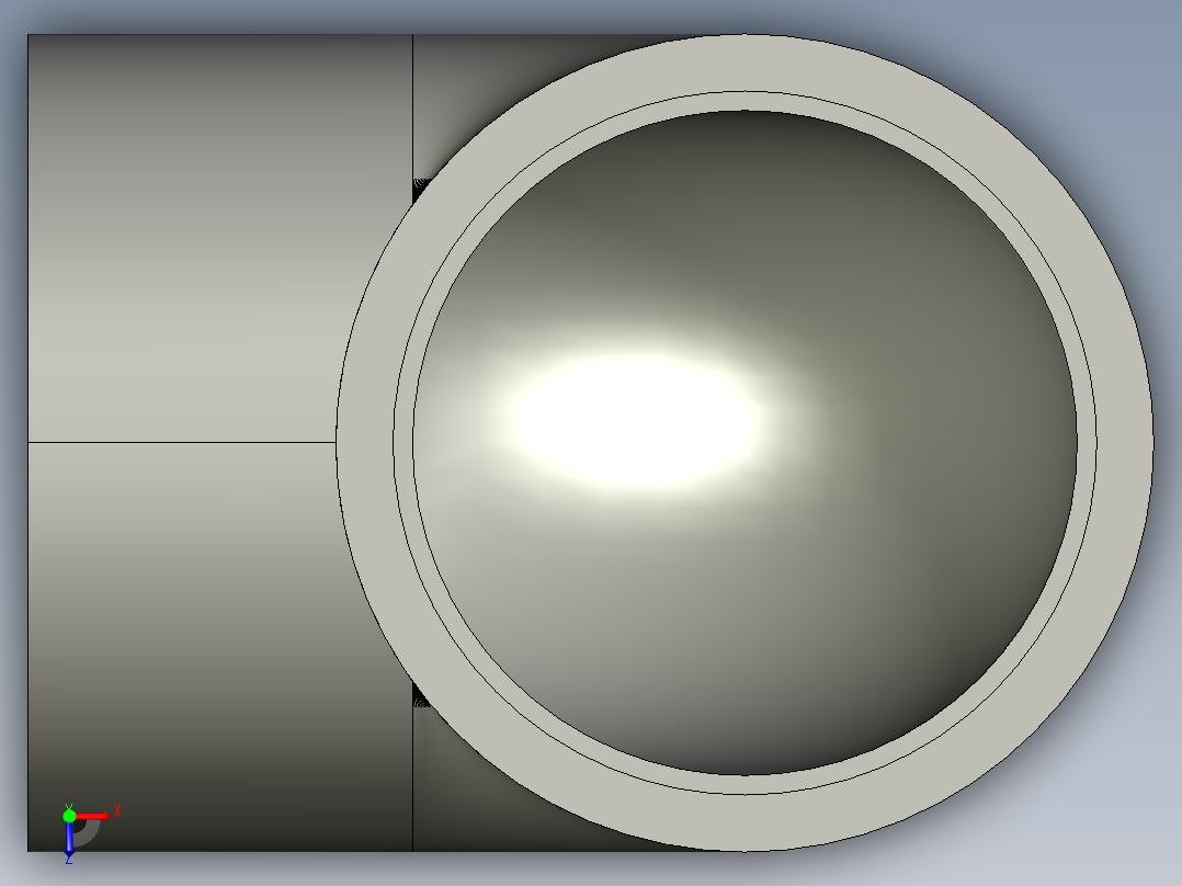 船舶管路系统SeaCor_90Elbow_SxS_37J106040_4in俯视图