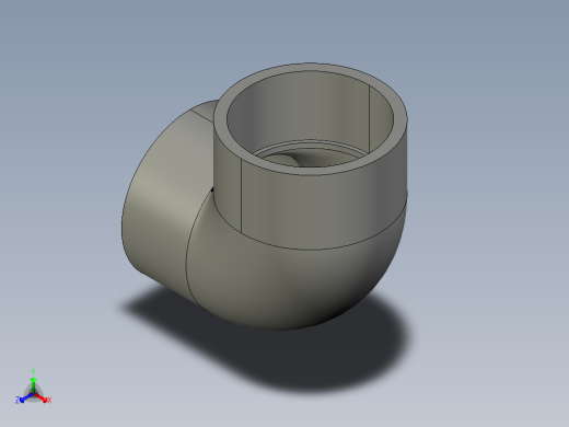 船舶管路系统SeaCor_90Elbow_SxS_37J106040_4in正等轴测缩略图