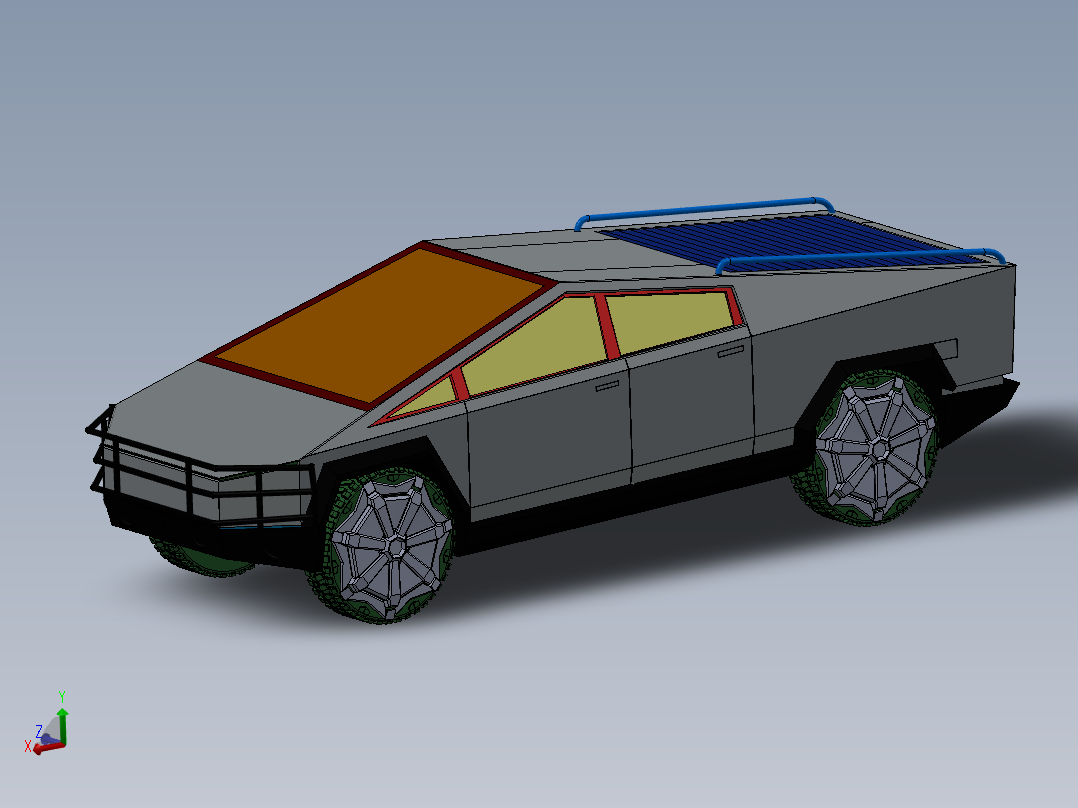 特斯拉Cybertruck改装版主视图