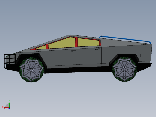 特斯拉Cybertruck改装版后视缩略图