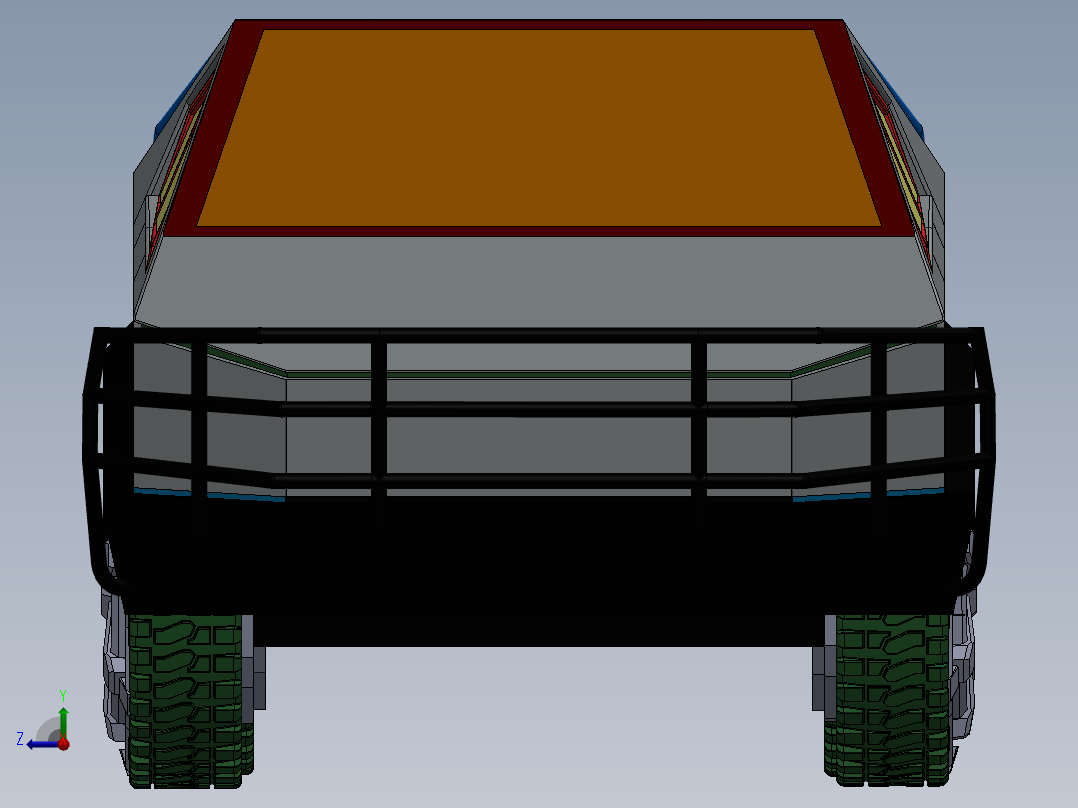 特斯拉Cybertruck改装版右视图