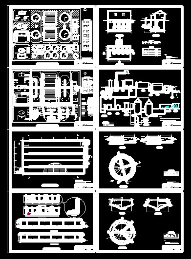某地SBR工艺污水处理厂设计图（毕业设计）