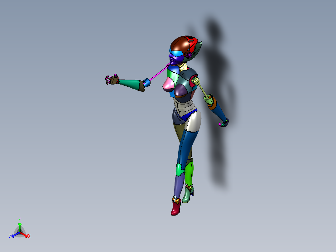 未来人体外形机器人