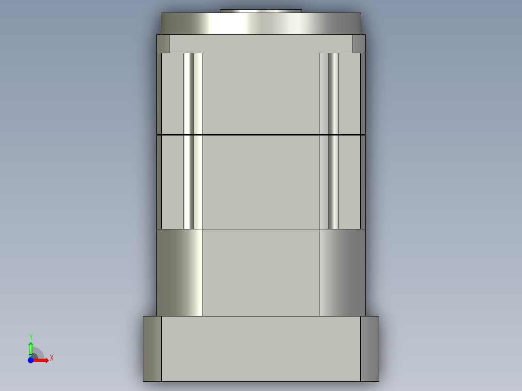斜齿孔PGH115-L2 24-110-145-M8 KCZ25.STEP前视图