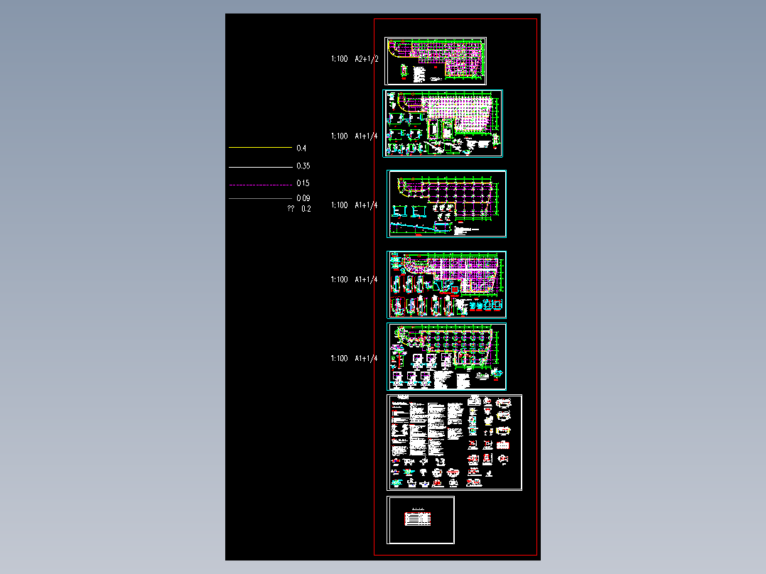 某大型项目地下室全套结构施工图（锚杆抗浮）