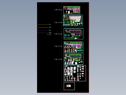 某大型项目地下室全套结构施工图（锚杆抗浮）