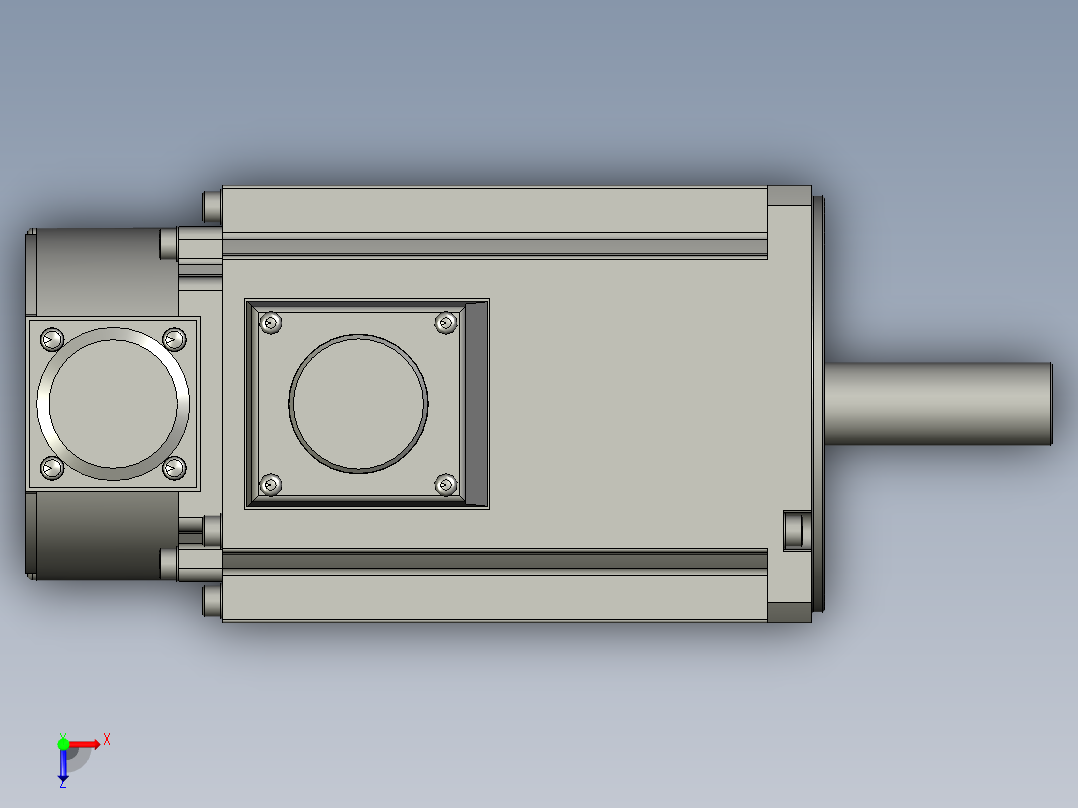 2000W MSME伺服马达俯视图