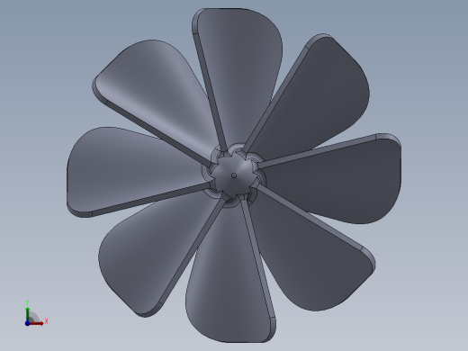 风扇叶前视缩略图