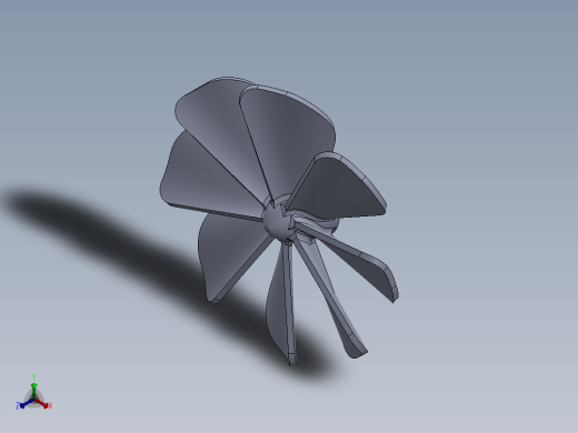 风扇叶正等轴测缩略图