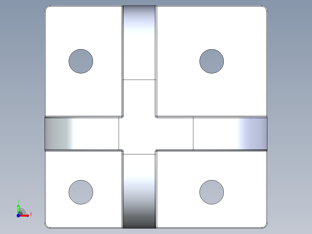 型材-KJN 120X120 BASE PLATE 3842527553前视图