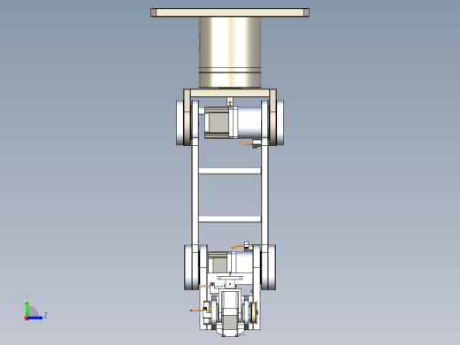 6轴机械手三维模型左视缩略图