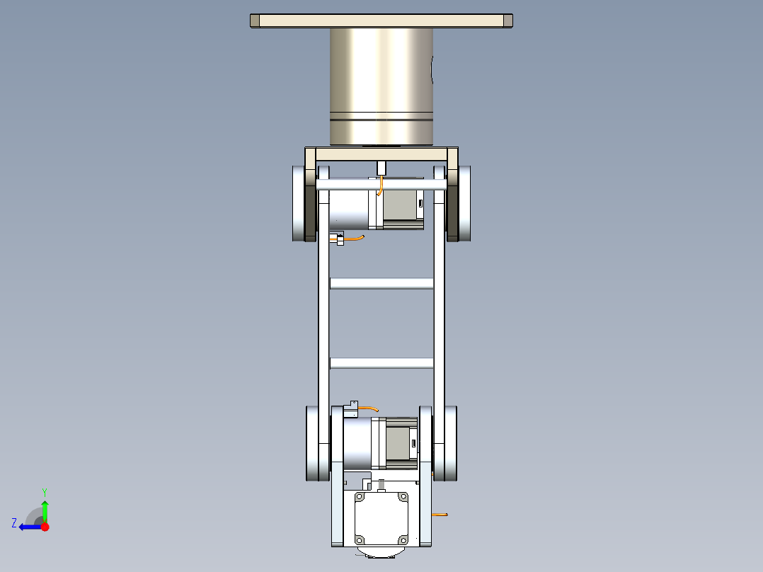 6轴机械手三维模型右视图