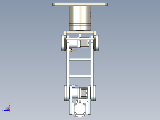 6轴机械手三维模型右视缩略图