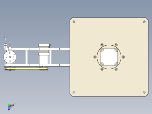 6轴机械手三维模型俯视缩略图