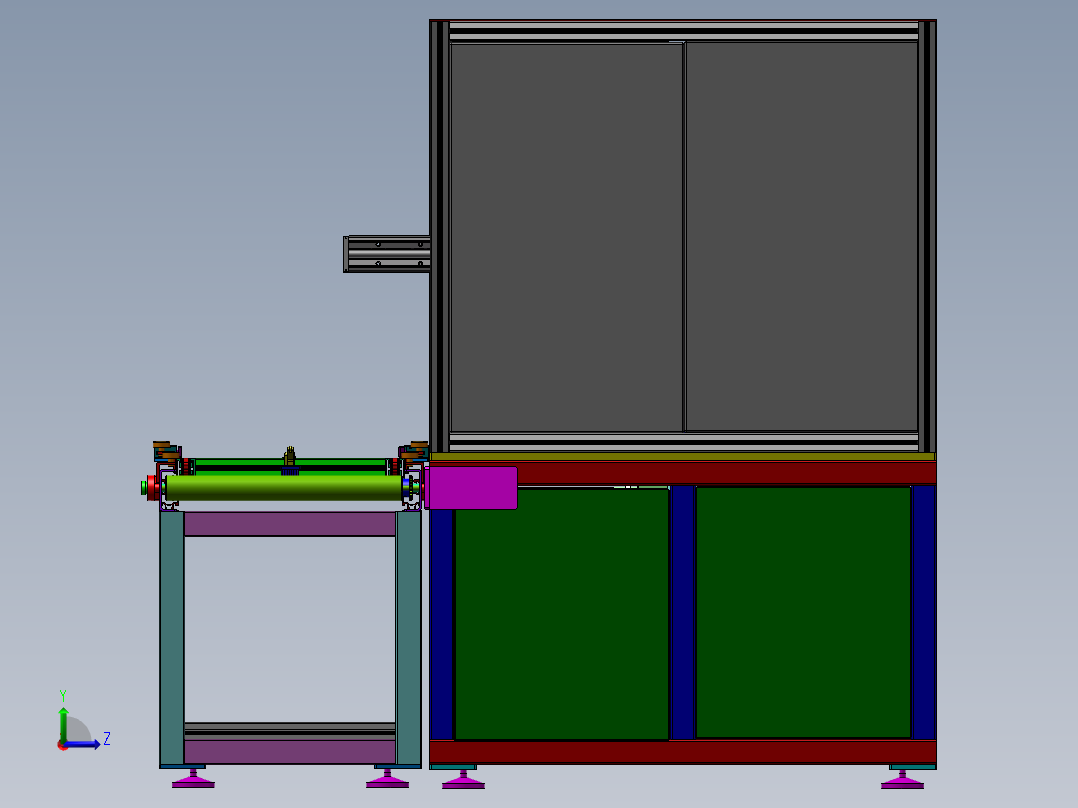 在线式焊接机sw17可编辑左视图