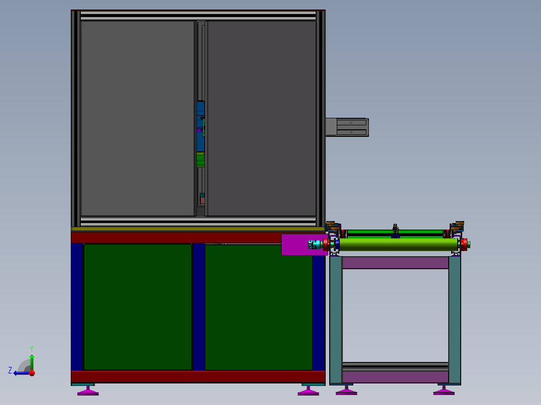 在线式焊接机sw17可编辑右视图