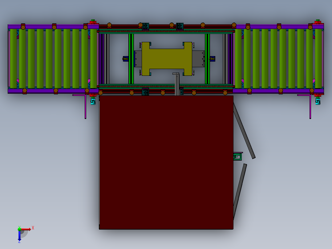 在线式焊接机sw17可编辑俯视图