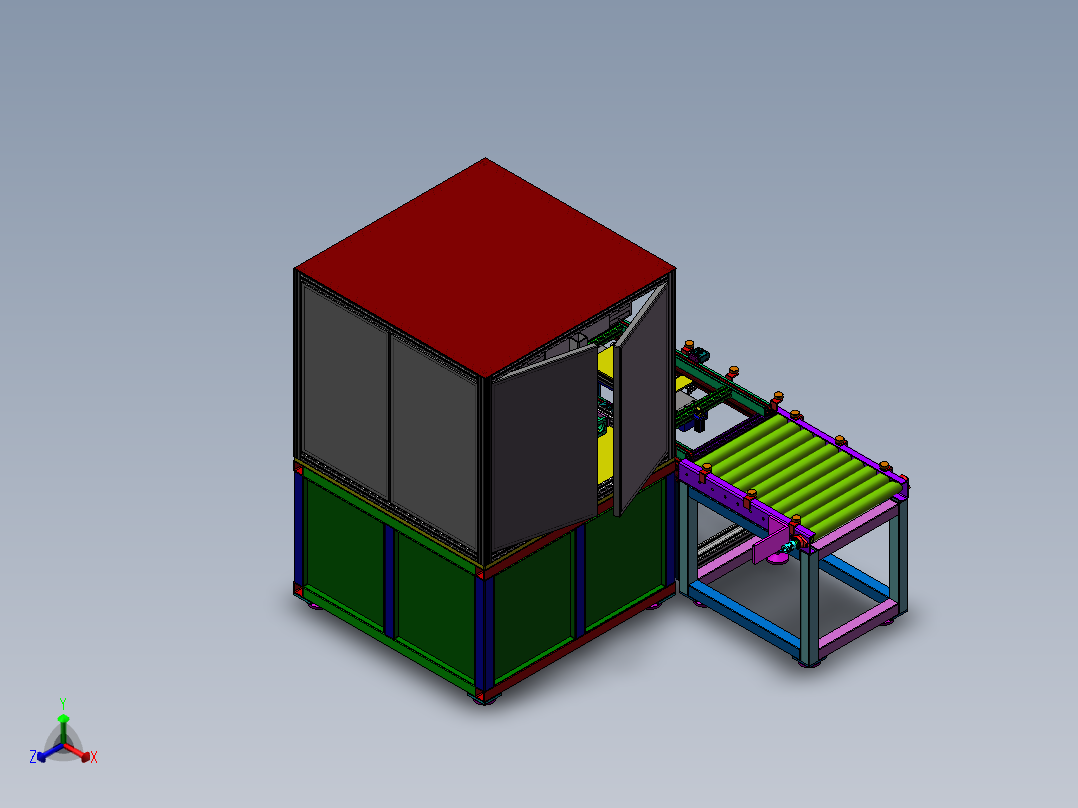 在线式焊接机sw17可编辑正等轴测图