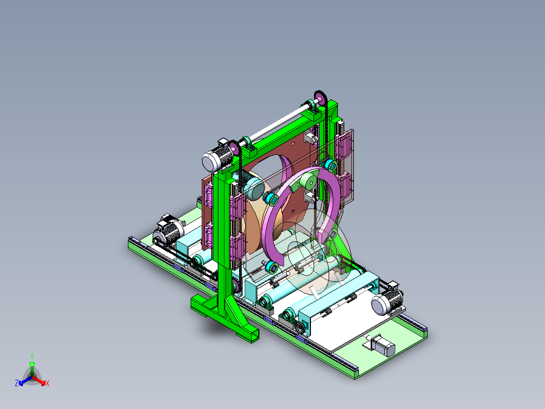 雨刮器钢带自动上料设备总装sw16可编辑正等轴测图