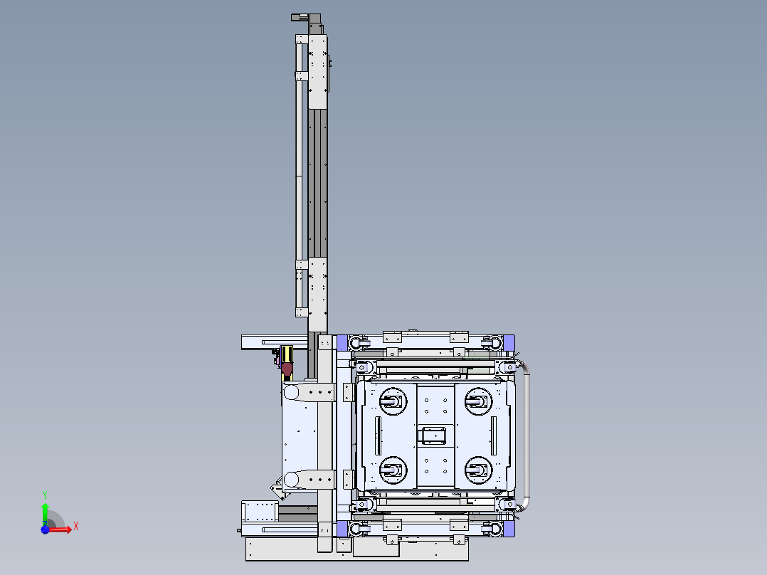 一种瓶子上料设备sw18可编辑前视图