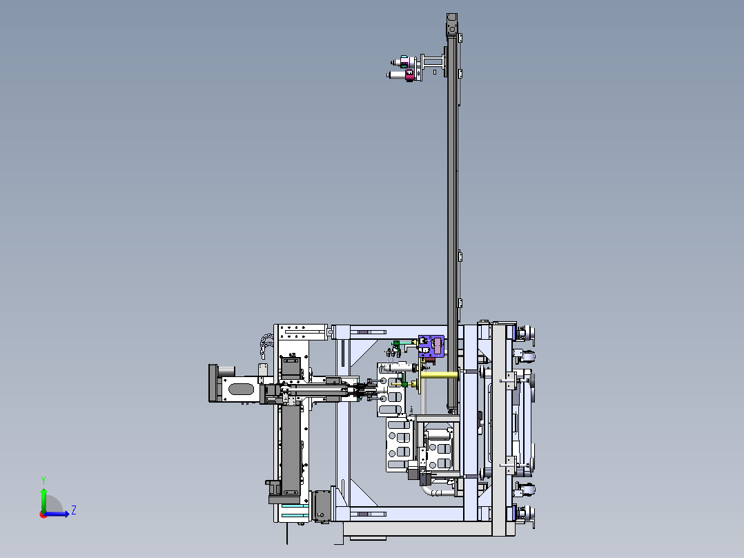 一种瓶子上料设备sw18可编辑左视图