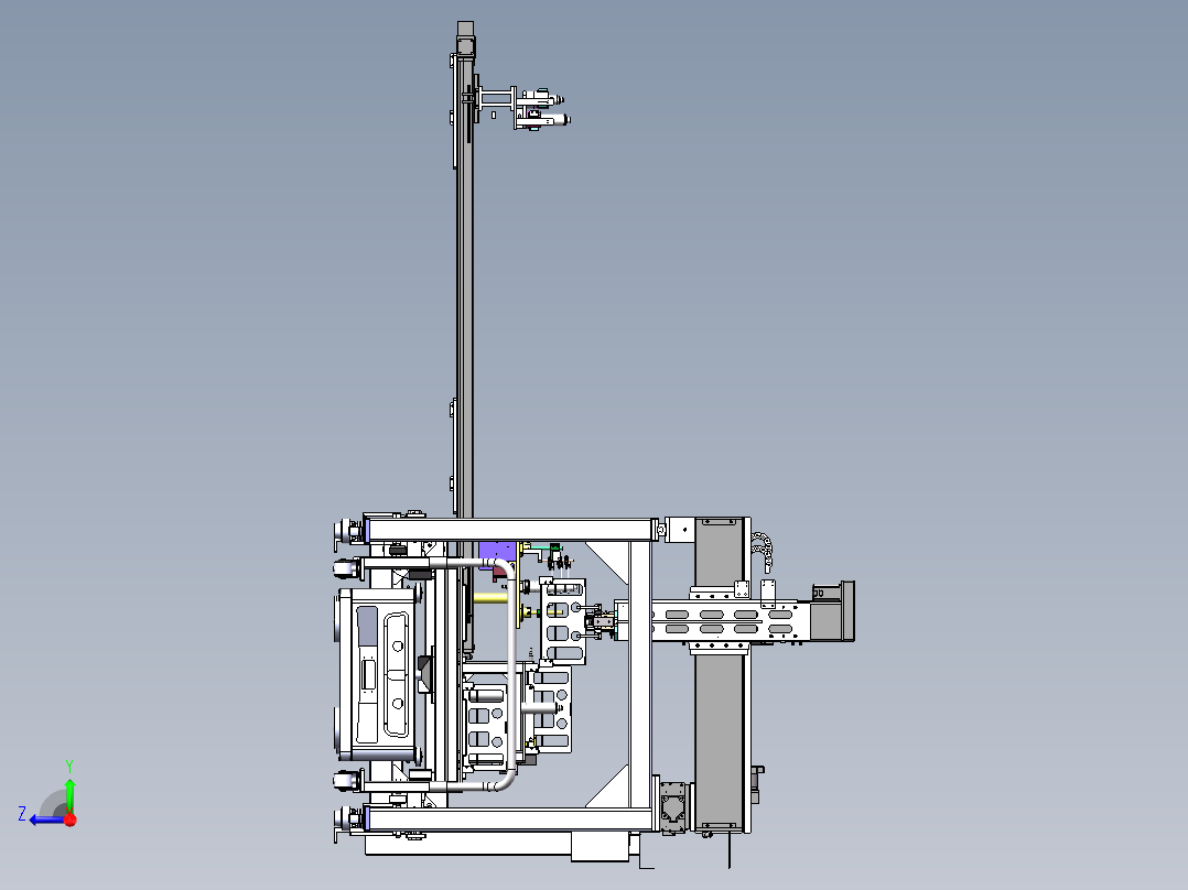 一种瓶子上料设备sw18可编辑右视图