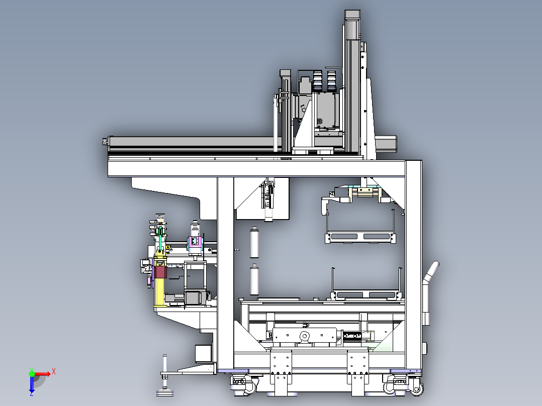 一种瓶子上料设备sw18可编辑俯视图
