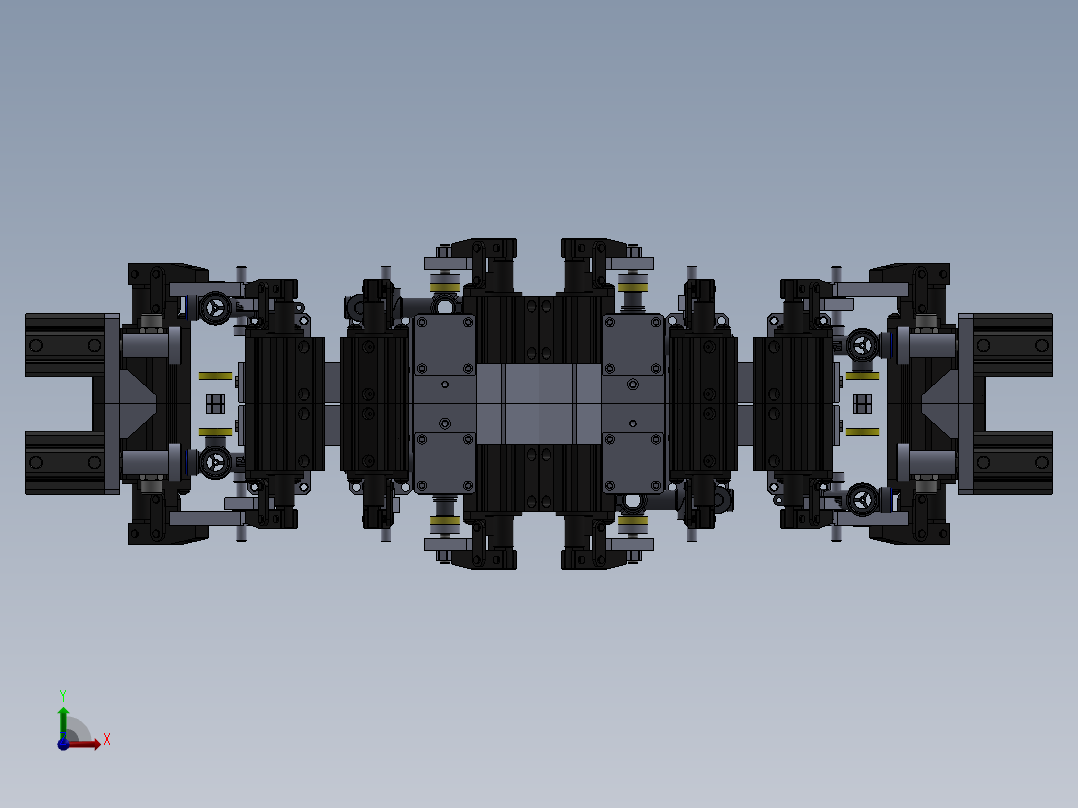 空调排水管组装压合设备sw17可编辑前视图