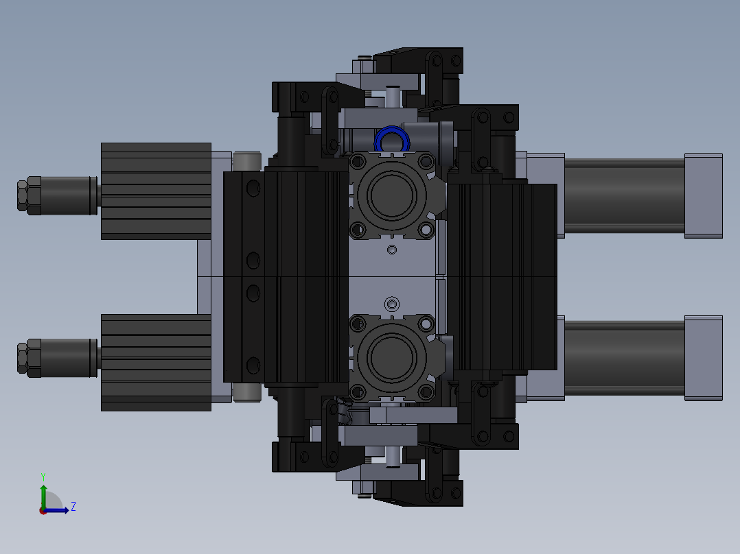 空调排水管组装压合设备sw17可编辑左视图