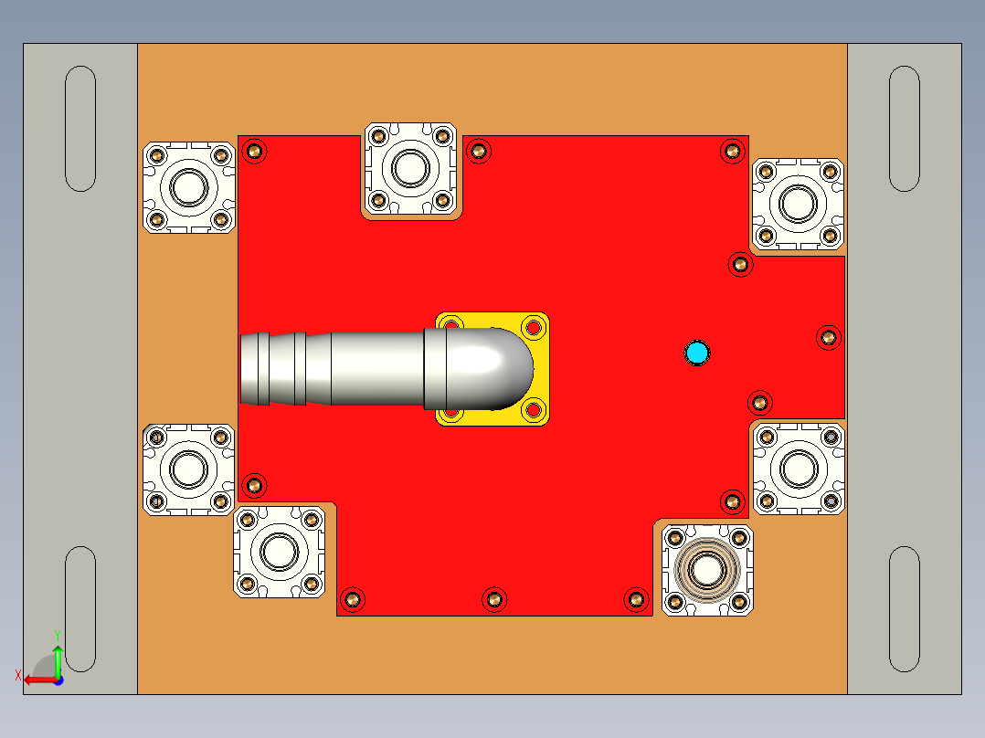 MACH-C笔记本CNC工装夹具三维模型-CNC2-铣KB框-200530后视图