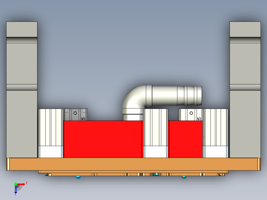 MACH-C笔记本CNC工装夹具三维模型-CNC2-铣KB框-200530俯视图