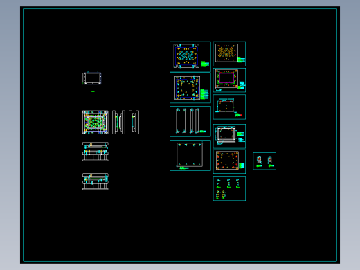显示器屏幕外壳预成型冲孔模具图