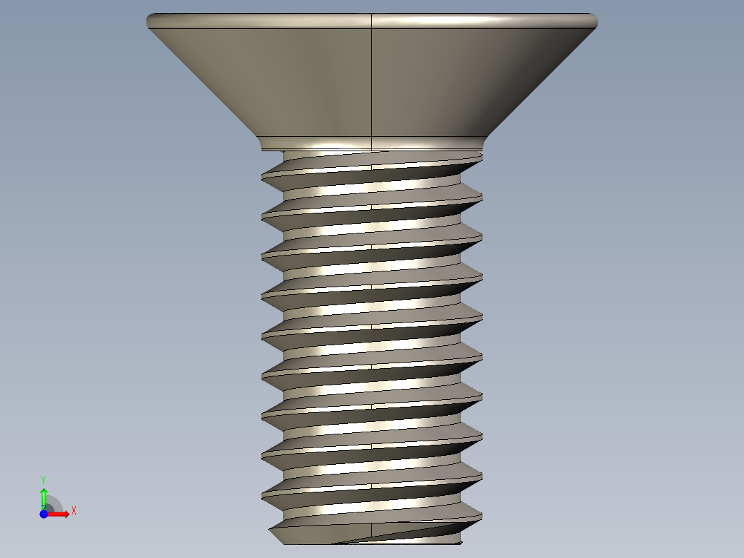 Screw_ISO_10642_M2x6_A2.STEP前视图