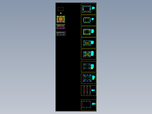 铝皮薄板切角模具设计图