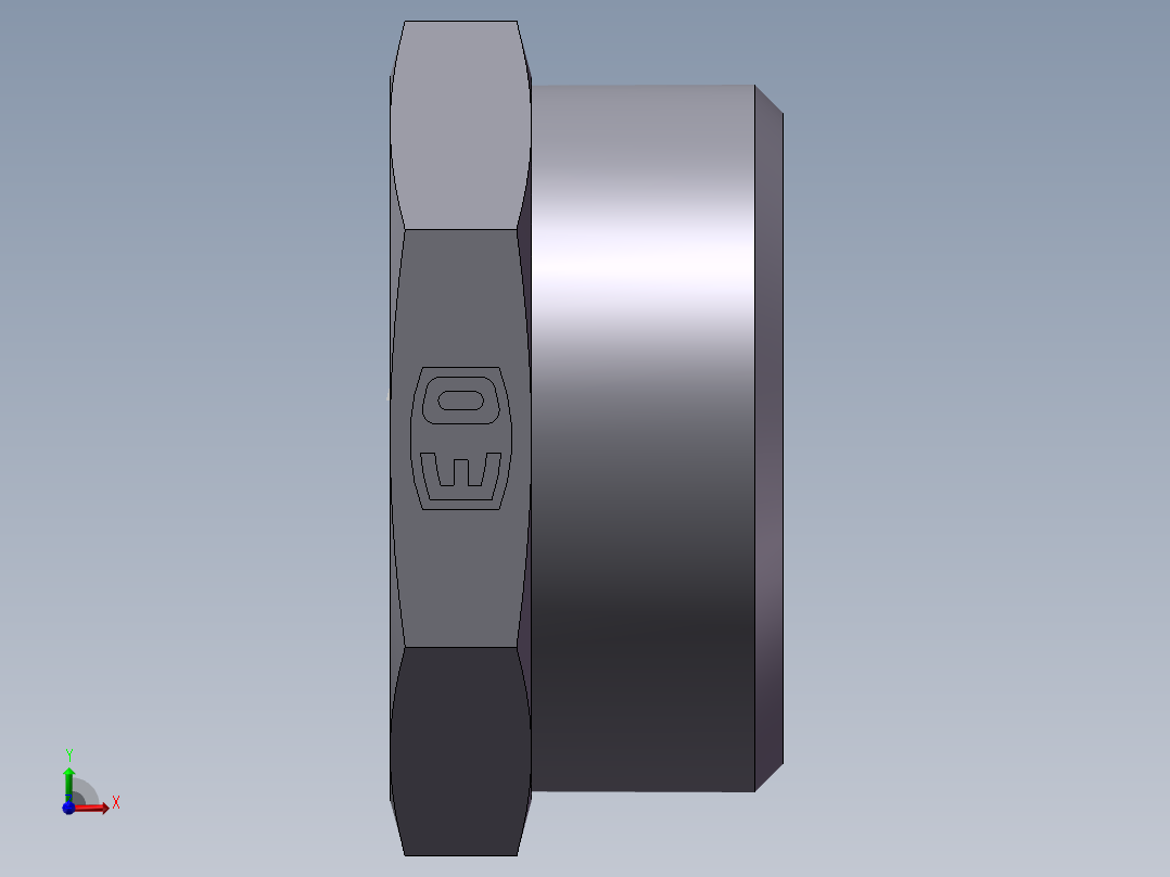 堵头 4C+4D 管端堵、4C-45前视图
