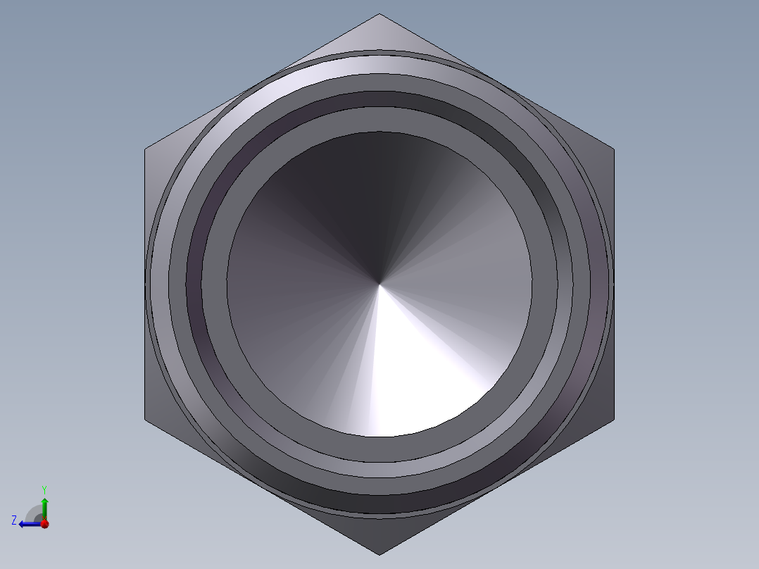 堵头 4C+4D 管端堵、4C-45右视图