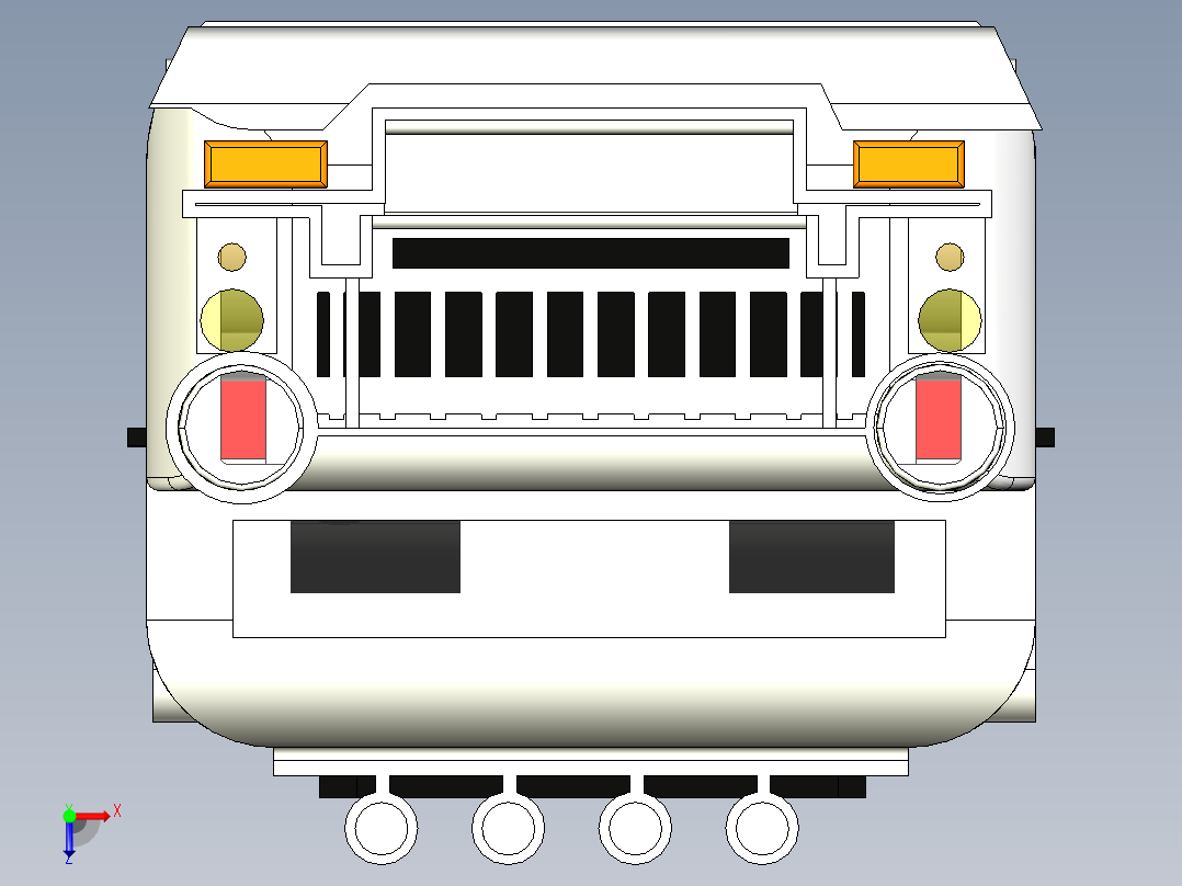 B3003974-吉普车俯视图