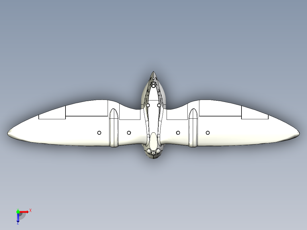 B2004350-《风之谷》中托梅基安运输机俯视图