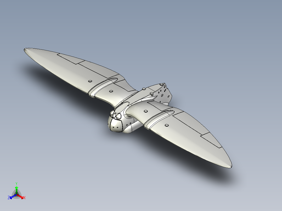 B2004350-《风之谷》中托梅基安运输机正等轴测图