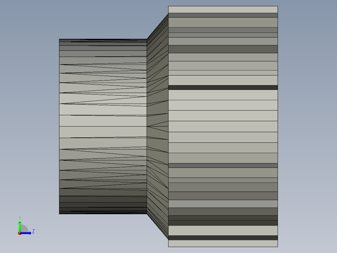 焊锡机烙铁头左视图