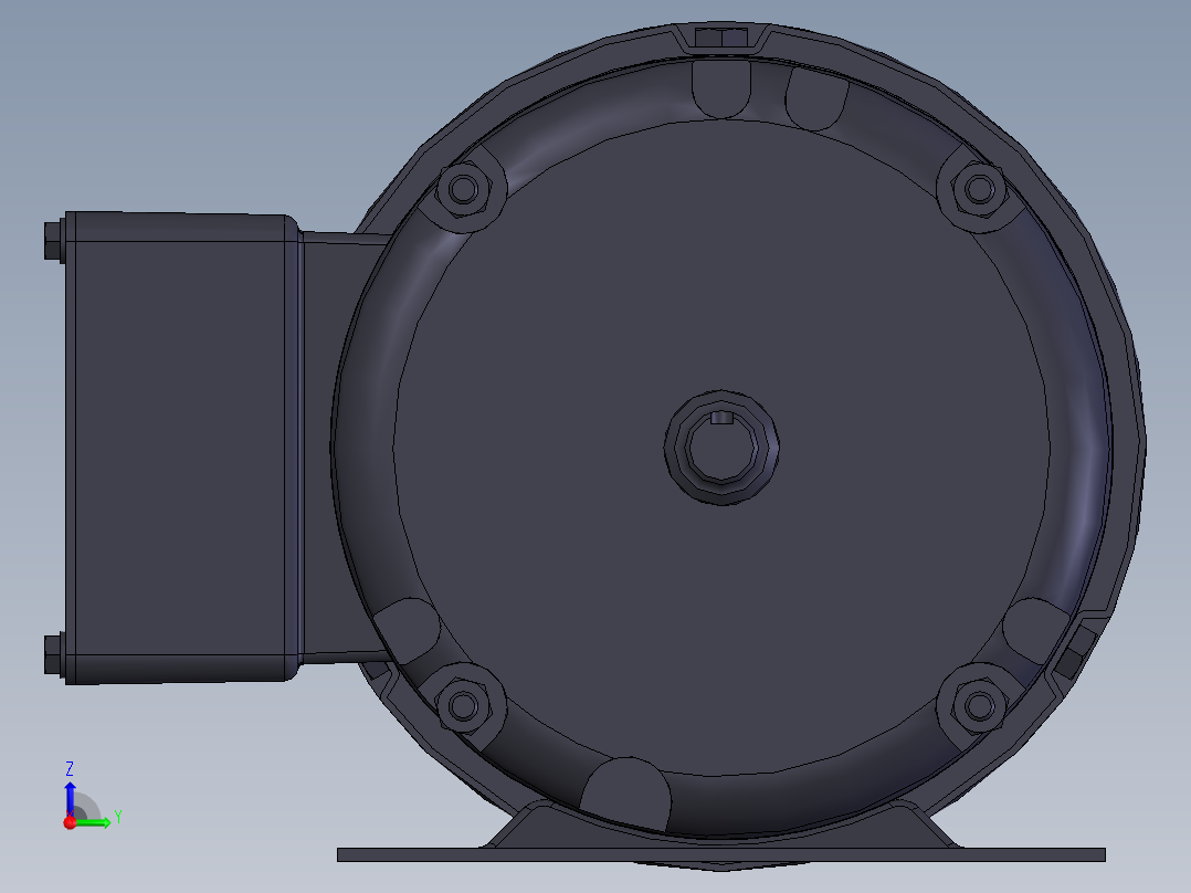 电机马达1HP-1150转-分右视图