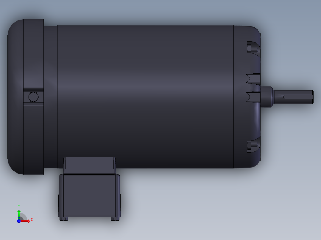 电机马达1HP-1150转-分俯视图