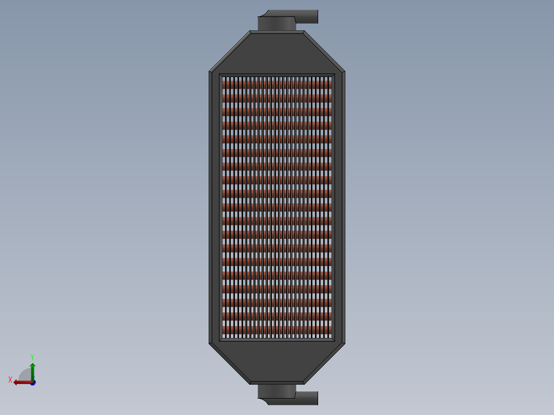 涡轮中冷器后视图