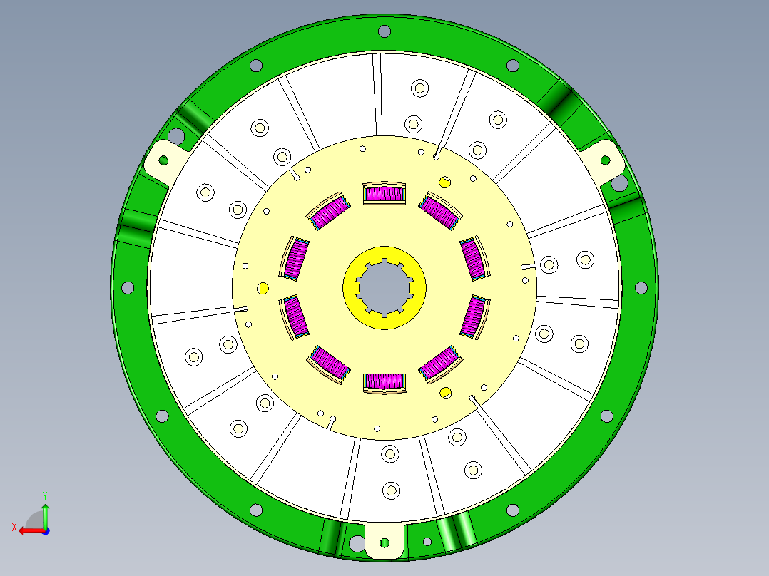 膜片弹簧离合器设计含catia三维+二维+说明1335880后视图