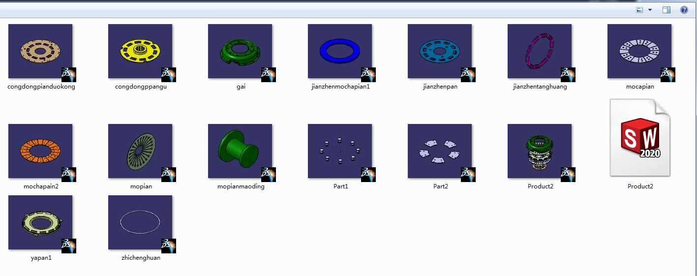 膜片弹簧离合器设计含catia三维+二维+说明1335880