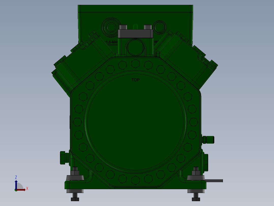压缩机Bitzer型号4jteu-10lk_4cteu-30lk前视图