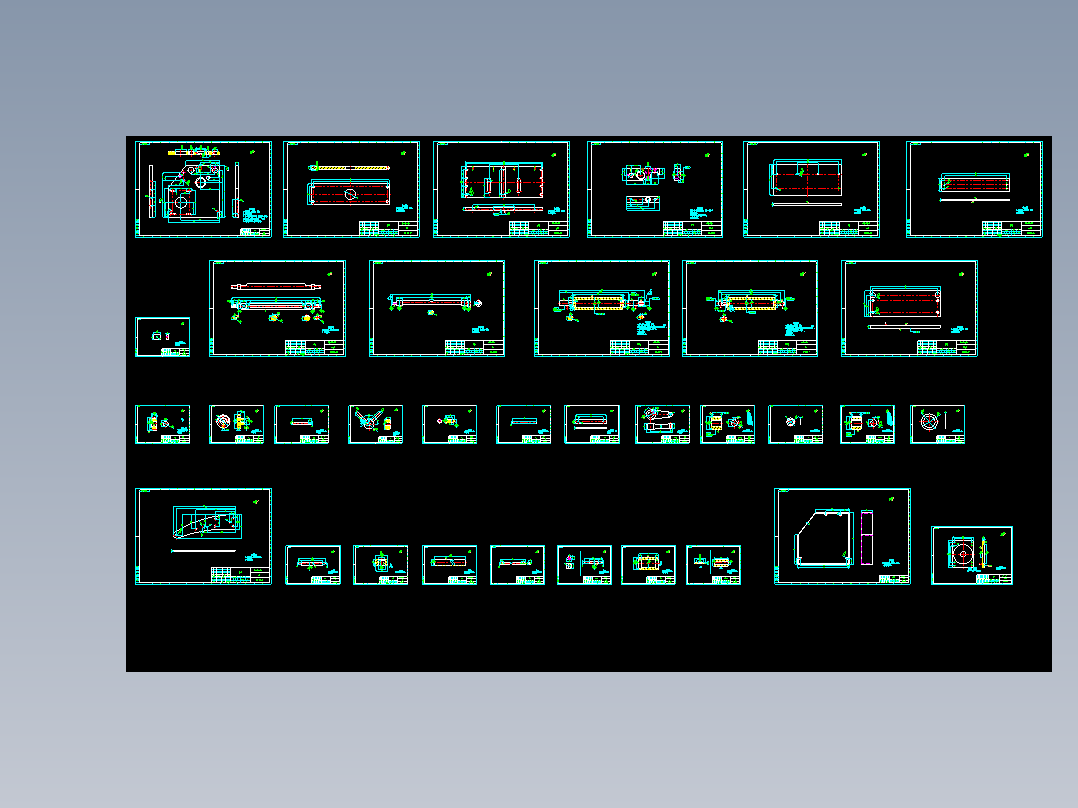 NCF-300高速送料机零件加工图纸