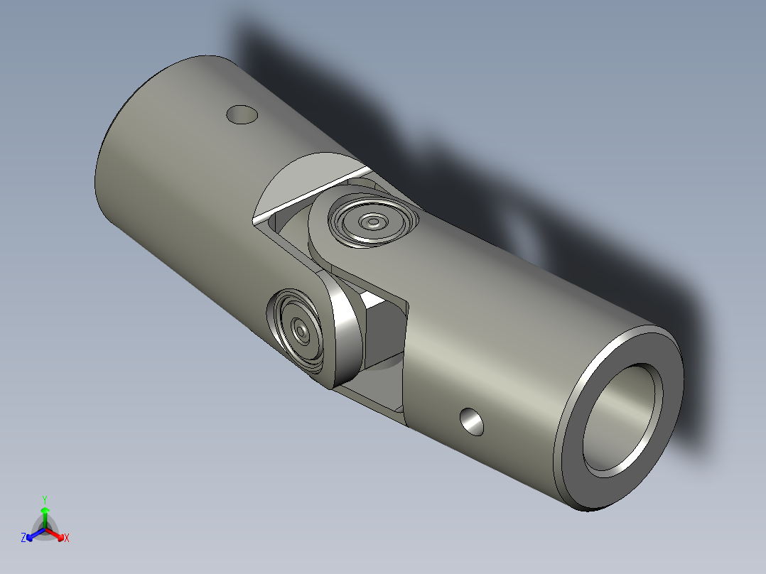 WXWXD型小型十字轴万向联轴器WXD8-CN-42主视图
