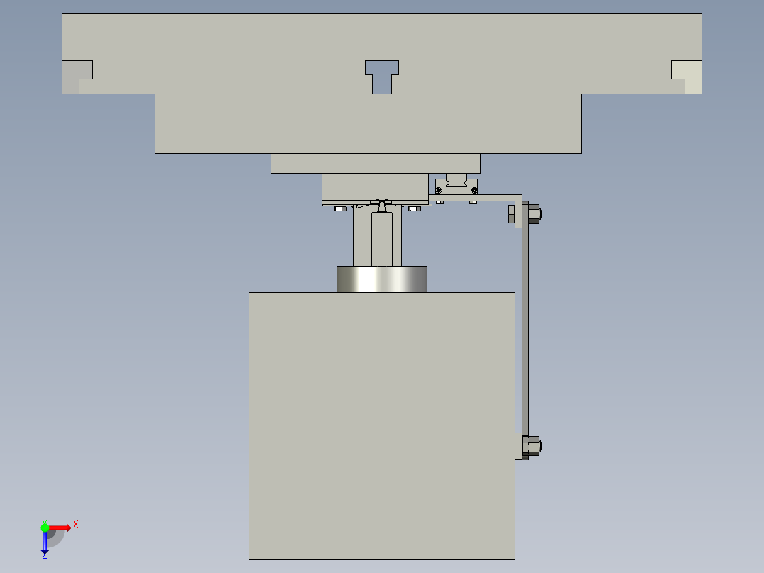 自动送料方案俯视图