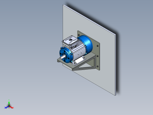壁挂式电机支架